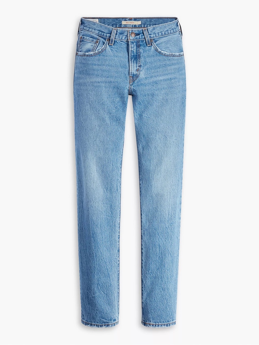 Levi's High-Rise Straight Jeans in Light Blue Premium Middy Straight Size 26 - Picture 6 of 13